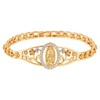 Pomeliary Catholic Virgin Mary Bracelet for Women, Gold Religious Gifts