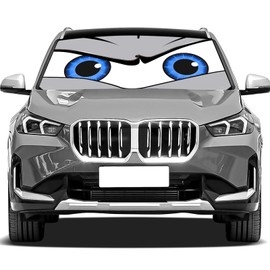 Upgraded Car Windshield Sun Shade Umbrella, Car Shade Front Windshield Sun Shade, Foldable Umbrella for Block UV Rays & Sun Heat Protection, 57"X31"