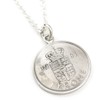 Shikui 656svn Danish 1 Krone Coin Necklace, No Gemstone