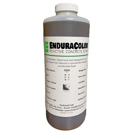 EnduraColor Reactive Concrete Stain - 1 Quart Black Walnut