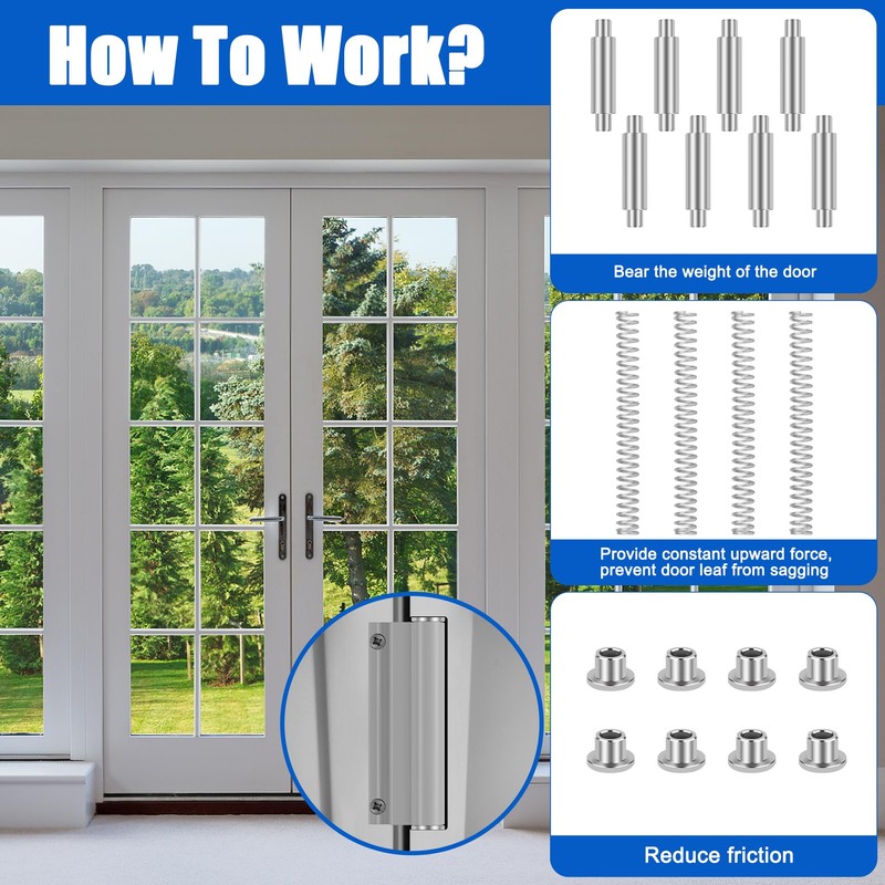 4 Pack K 5131 Storm Door Hinge Pin Kit Fits