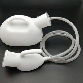 Portable simple needle hospital bed urinal bedpan urinal container men's car elderly camping men's 1 bed urinal container for urinal - white