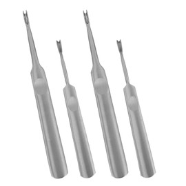 Gatuida Effortless Leather Edge Beveling 4pcs Grooving Machine for Craft Diy Skiving Tools