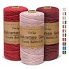 OurTop Premium Macrame Yarn Set of 3, 3 mm x