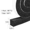 2 Rolls 1/2 Inch W 1/2 T Weather Stripping Air