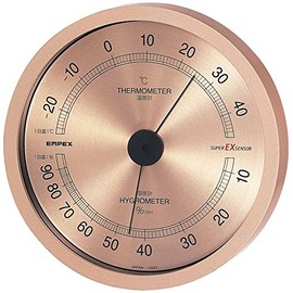 EX-2738 Empex Weather Meter, Thermometer/Hygrometer, Super EX, For Wall Mounting, Made in Japan