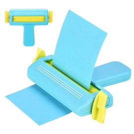 Umllpet Paper Crimper Tool for Quilling & Scrapbooking, Corrugated Paper Wave Shaper, DIY Tool for Cardboard Sheets, Texture Paper & Crafts (Blue)