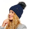 ELIMELI® 15568 Women's Winter Hat, Warm Knitted Hat with Bobble,