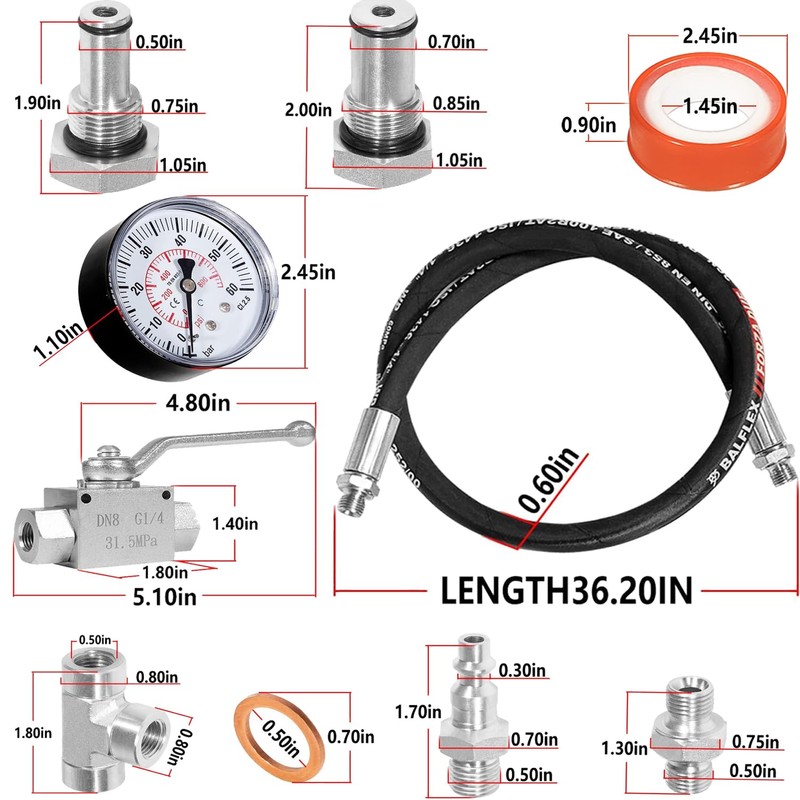 6.0L/7.3L High Pressure Oil System IPR Air Test Tool for