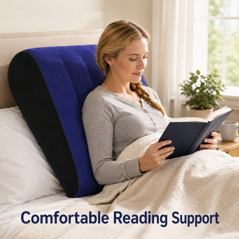 Inflatable Wedge Pillow for Leg and Back Support - Portable
