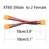 Maixbomr Short XT60 Parallel Battery Connector Cable,14AWG 1 Male to