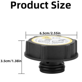 Buaak Radiator Expansion Water Tank Cap, Coolant Reservoir Cap Compatible with Ford Fiesta Focus C-Max ESCAPE, Coolant Tank Cap Cover Lid 3M5H-8100-AD Replacement Fit for FORD