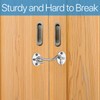 Hook and Eye Latch, 3 Pack Barn Door Latch, Heavy