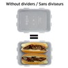 Starfrit LocknLock Plastic Divided Lunch Container - Removable Divider -