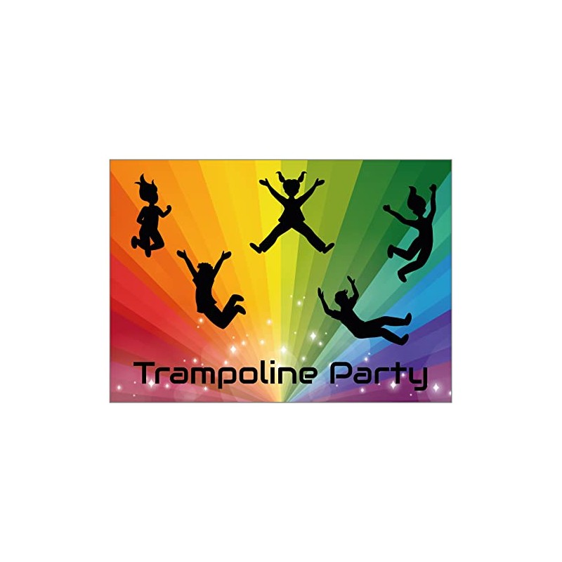 20 x Trampoline Party Birthday Invitations (Invitations Only)