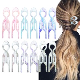 12PCS French Hair Pins, French U Shaped Twist Hair Pin Elegant Hair Pins for Buns Hair Styling Accessories Hair Bun Pins For Women And Girls(Style 2)