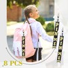 DEEKA 8 PCS Cheer Pin Me Ribbon Glitter Cheerleader Keychain