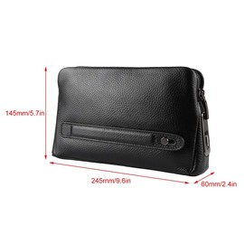 Asixxsix Smart Fingerprint Wallet Men Zipper Leather Wallet 10 Fingerprints Prevent Cloning Security Theft Handbag Credit Card Holder