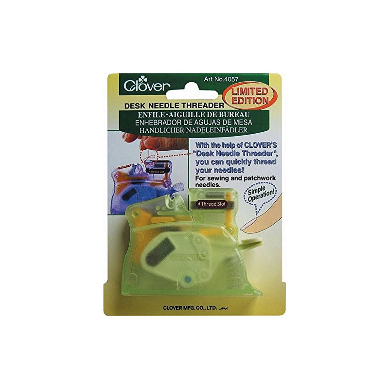 clover Desk Needle Threader: Green, 1
