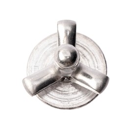 ISPINNER 50pcs 3/16" x 4/5" Large Head Tri-Fold Exploding Aluminum Pop Rivets (Silver)