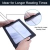 Hands-Free Magnifying Glass Large Full-Page Rectangular 3X Magnifier LED Lighted