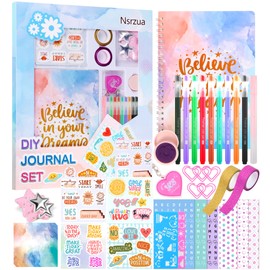 Nsrzua DIY Journal Kit for Girls,Toys for Ages 8-14 and Birthday Gifts for Girls
