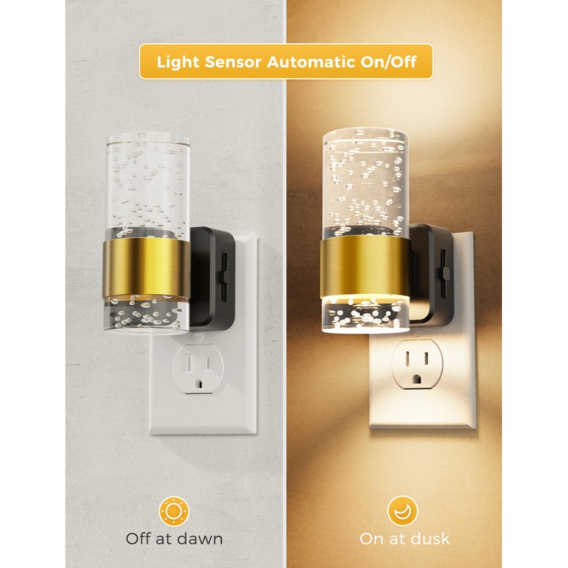 L LOHAS LED Night Light,Dimmable Night Lights Plug into Wall,