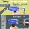WelderElite Rivet Nut Drill Adapter Kit - Dual Drive Modes: