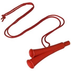 Play Avenue New Cheering Bugle Petite Horn, Total Length 4.3 inches (11 cm), Red