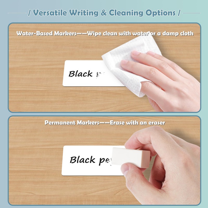 PPB Dry Erase Labels Sticky Notes for Containers, Reusable Waterproof