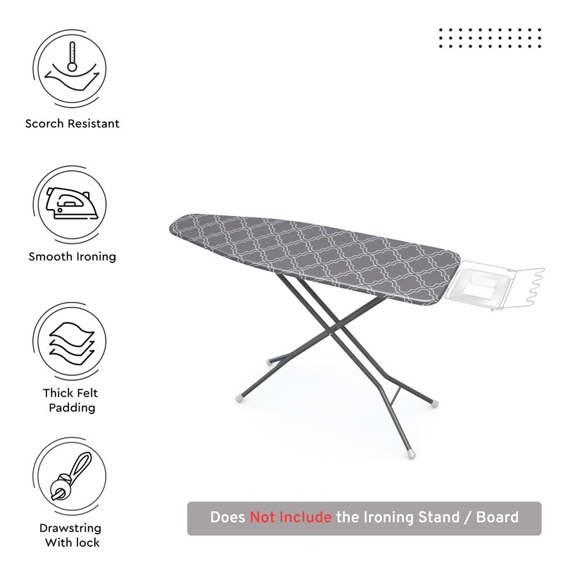 Encasa XO Ironing Board Cover and Pad 49"x18" - Thick