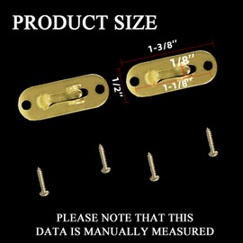 Kowibcl Curtain Rod Bracket,Curtain Rod Holder with Screw Pack (for 5/16"Curtain Rod), 4PCS,Gold