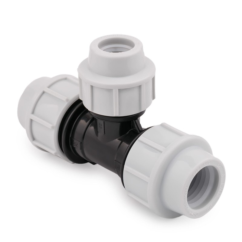 HYDROBIL MDPE Fitting for Water Pipes, T-Piece 25 mm x
