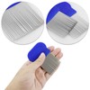 Pack of 2 Lice Comb, Metal Teeth Lice Comb, Double-Sided