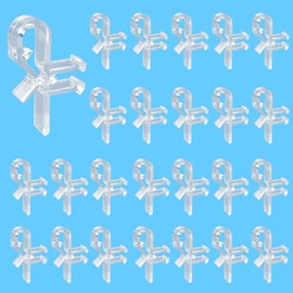 Kowibcl 25 pcs 1.5 inch Hidden Valance Clips for Horizontal Blinds Retainer Holden for The Valance with a Groove in The Back
