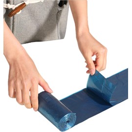 Plastic Bags with Handles Bulk Shopping Bag for Retail Shopping Carrier for Small Business Grocery Bag Plastic Sack Reusable and Disposable Grocery Bags - 100 Pcs - 15.8" x 21.7" Blue