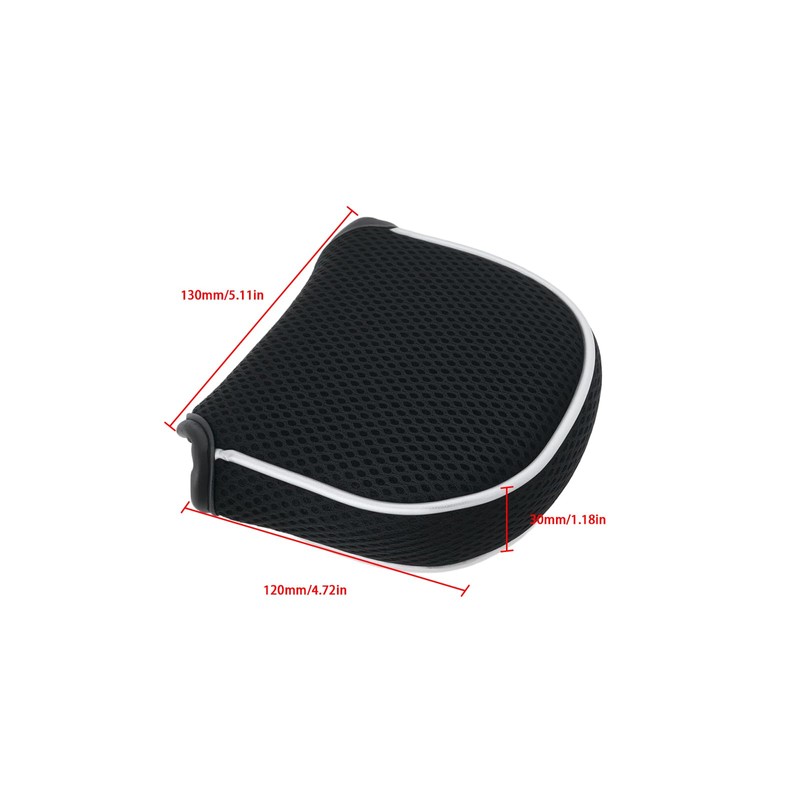 ECSiNG Black Mesh Mallet Putter Cover Golf Putter Headwear with