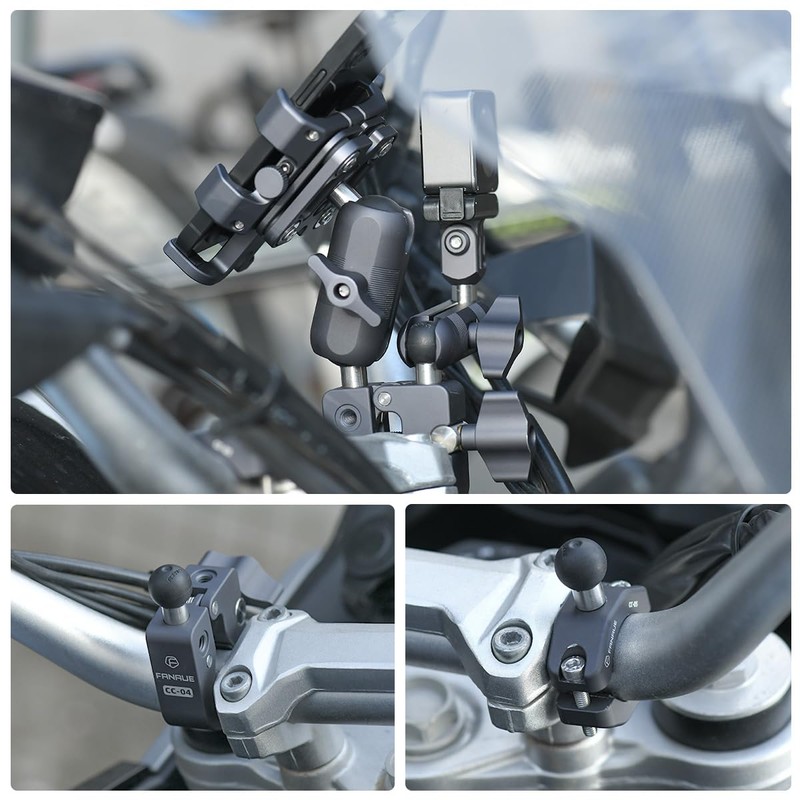 FANAUE Aluminum 17mm Ball Head Adapter with 1/4 inch Thread,