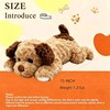 15" Puppy Stuffed Animals, Brown Dog Animals Plush Toys for