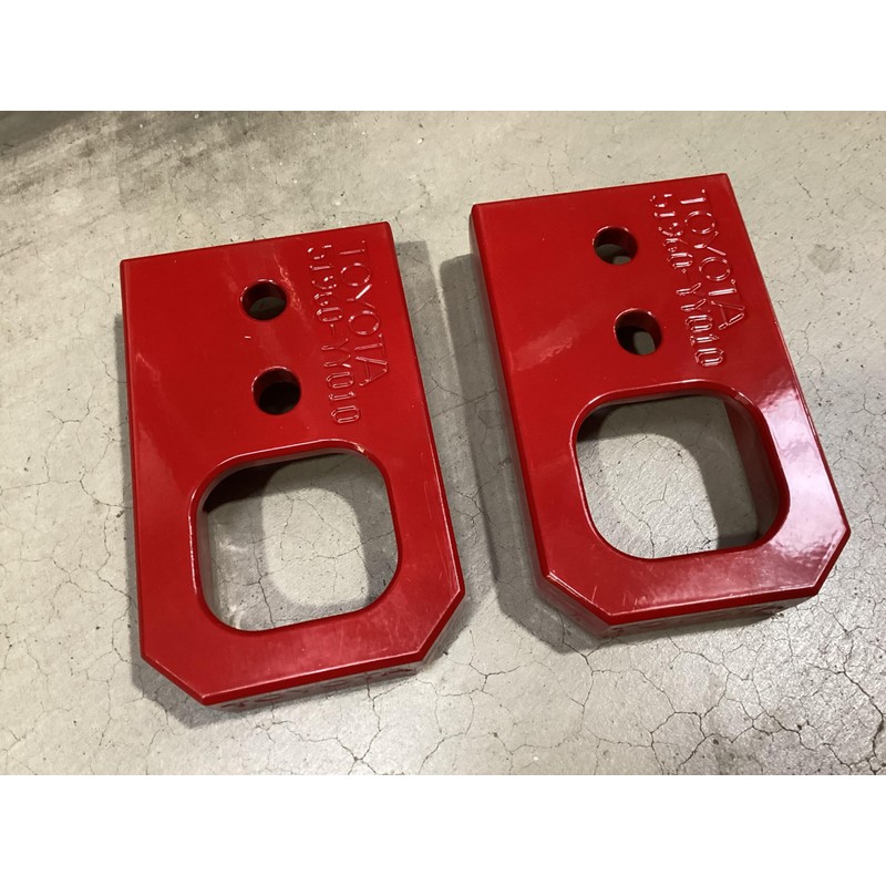 Toyota Tacoma Front Tow Hooks, Red, PT974-35250