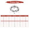 TIXIPEM Split Rings Fishing [60PCS] - Stainless Steel Flattened Terminal