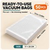 50-Pack Vacuum Food Storage Bags for Food Preservation – Reusable