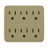 GoGreen Power (GG-16000TT) 6 Outlet Wall Tap Adapter, Grounded Adapter,