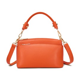 imeetu Women's Shoulder Bag, High Quality Genuine Leather, 3-Way Storage, Handbag, Cross-body Shoulder Bag, High Visibility, Freestanding, Lightweight, Small, Stylish, Large Capacity, Soft, Simple,