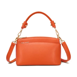 imeetu Women's Shoulder Bag, High Quality Genuine Leather, 3-Way Storage, Handbag, Cross-body Shoulder Bag, High Visibility, Freestanding, Lightweight, Small, Stylish, Large Capacity, Soft, Simple,