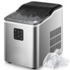 Countertop Ice Maker Machine 𝑺𝒕𝒂𝒊𝒏𝒍𝒆𝒔𝒔 𝑺𝒕𝒆𝒆𝒍, 9 Bullet Ice in
