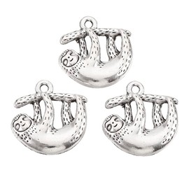 Mega Pet 10Pcs Tibetan Style Animal Pendants Antique Silver Alloy Charms Animal Theme Metal Charms for DIY Necklaces Earrings Key Chains Jewelry Making, Alloy Steel, No Gemstone