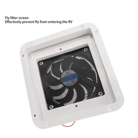 QANYEGN Side RV Vent Covers, Air Vent Ventilation Exhausted Fan, Single Way Exhausted Ventilation Fan for Caravan Motorhome Yacht