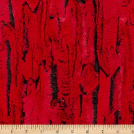 Shannon Minky Luxe Cuddle Forest Fox Cardinal Fabric by The Yard