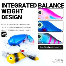 Fishing Lure with Spinning Blade, Yellow and Black Pattern, Metal Hooks (04-Green)